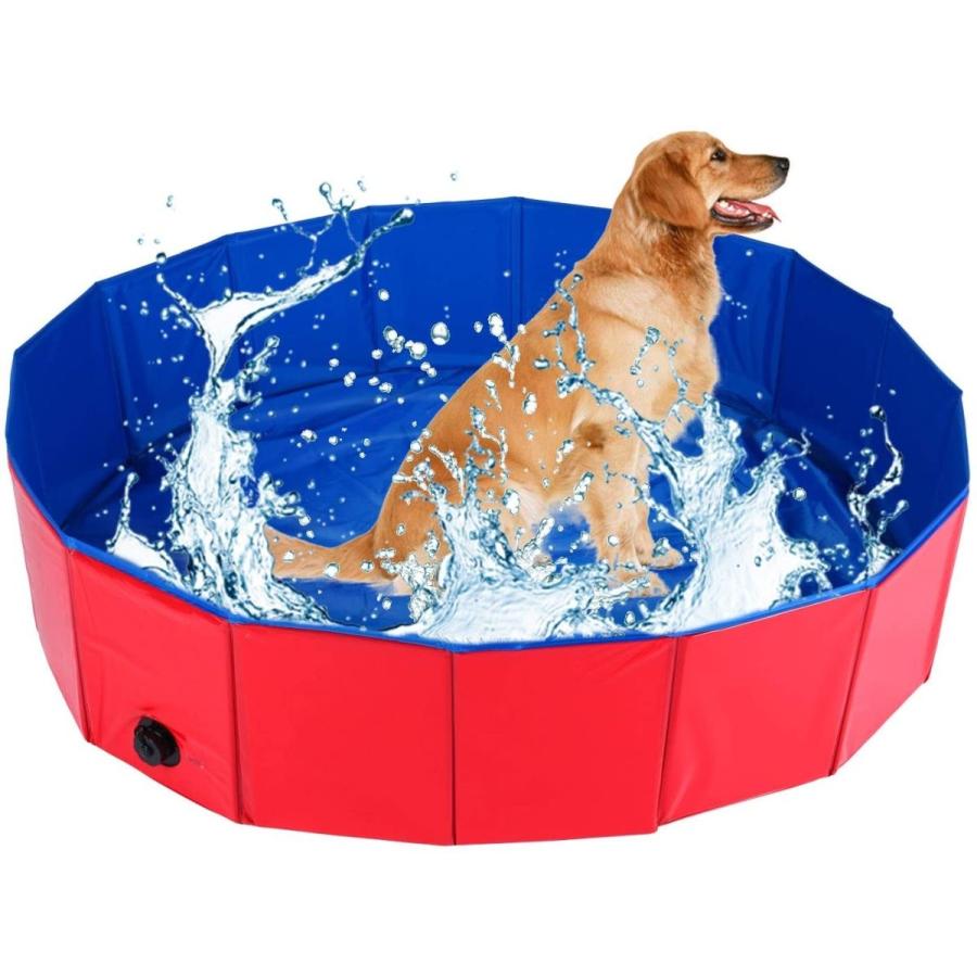 Dasmarine 犬プール ペット用バスグッズ ベビー プール 小型犬 中型犬 大型犬 お風呂 折り畳み Pvc 1cm X 30c Fakfakkab Go Id