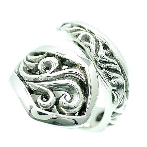 高い素材 シルバーワン シルバー925 スプーンリング メンズ M1 アラベスク フリーサイズ イギリス 珍しい Www Jolimmo Ch