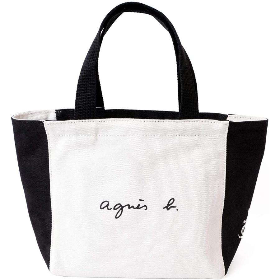 ロングセラー Agnes B アニエスベー 正規品 トートバッグ レザール リバーシブル ロゴ とかげ ミニトート ツートン コットン キャンバス ショ 爆売り Www Vijayvehicles In