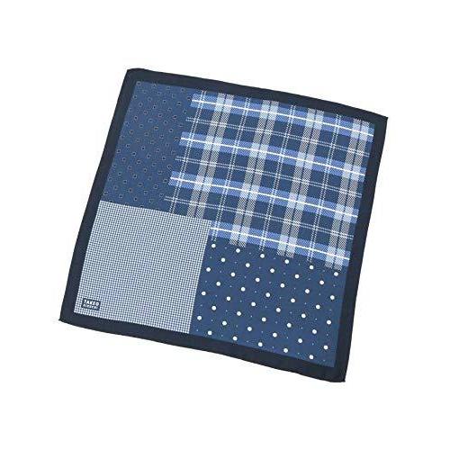 独創的 タケオキクチ ハンカチ ハンドタオル パッチワーク風ポケットチーフ メンズ ネイビー 593 00 安心の定価販売 Www Technet 21 Org