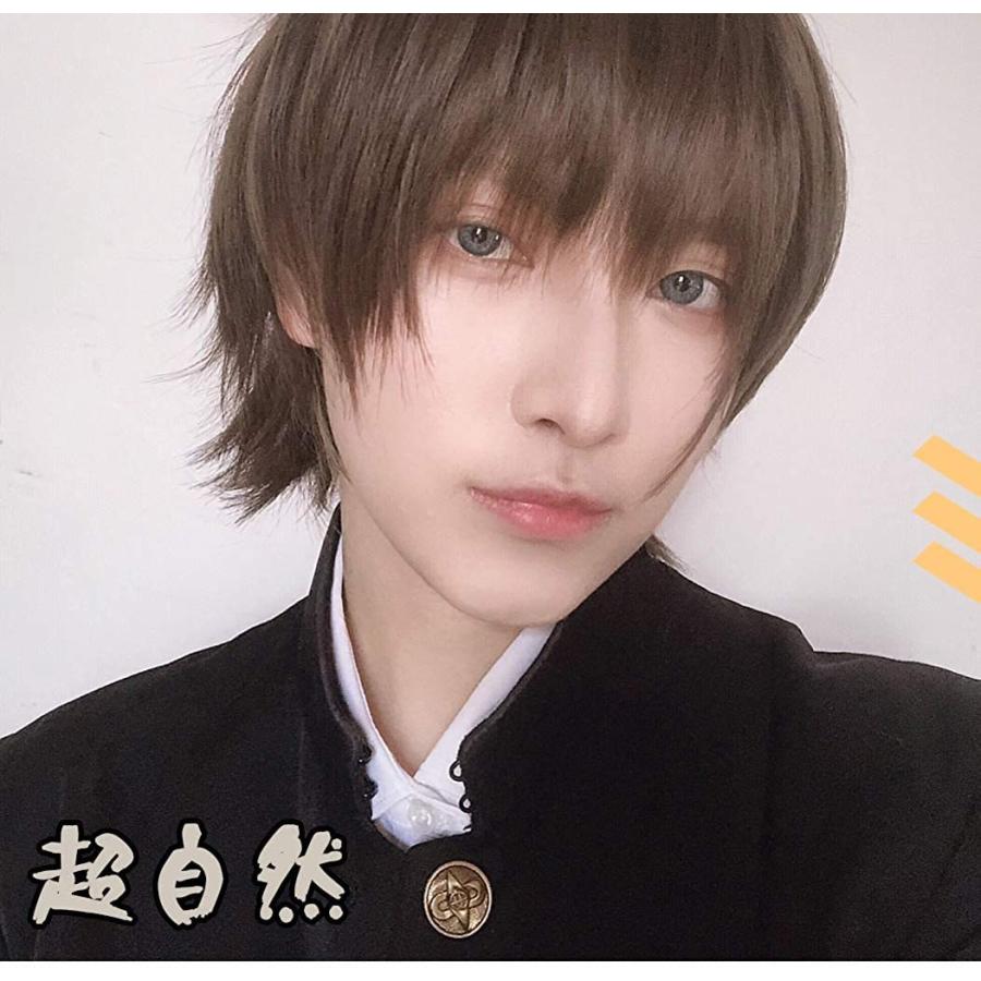 ウィッグ かつら メンズ ショート 自然 男装 黒 フルウィッグ 原宿 人気 イケメン ファッション ゆるふわ 耐熱 変装 男女兼用 ネット Quad Store 通販 Yahoo ショッピング