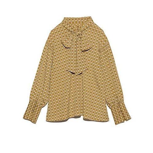 大人気 リリーブラウン 江戸切子柄ボウタイブラウス Lwft4210 レディース Mst 日本 F Free サイズ 新版 Kpiss Fm