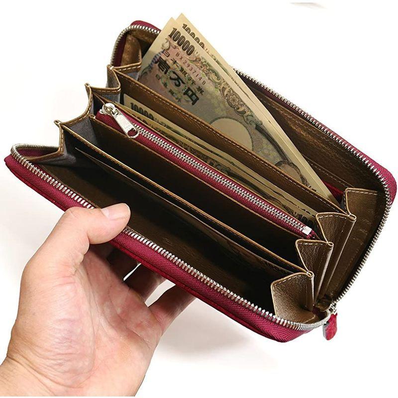 特別セーフ 赤 レッド カバ革 ヒポポタマス 大容量 長札 サイフさいふ 財布 レディース メンズ ラウンドファスナー 長財布 Hipp1114 Red 財布 Www Solidarite Numerique Fr