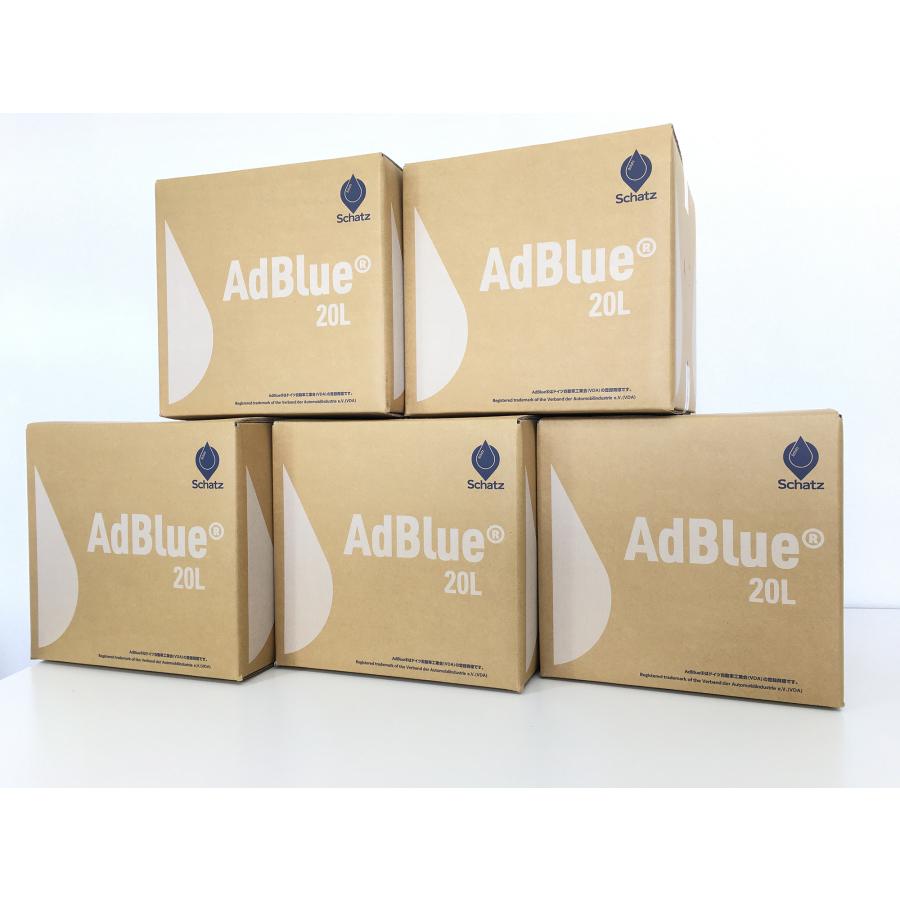 【20L×5個セット】アドブルー AdBlue 高品位尿素水（ノズル付属）Schatz日本製 の商品画像