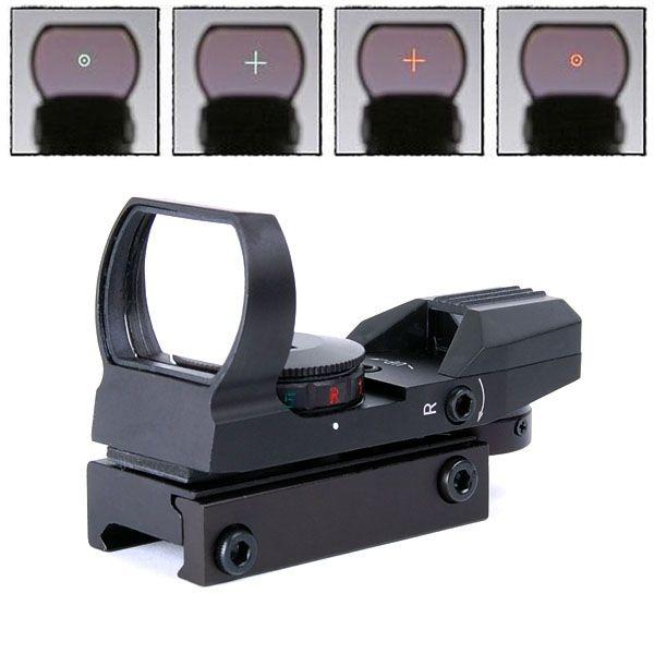上品なスタイル ダットサイト レティクル4種類 レッド グリーン 輝度調整対応ドットサイト エアガン 照準機 サバゲー 装備 レーザー スコープ