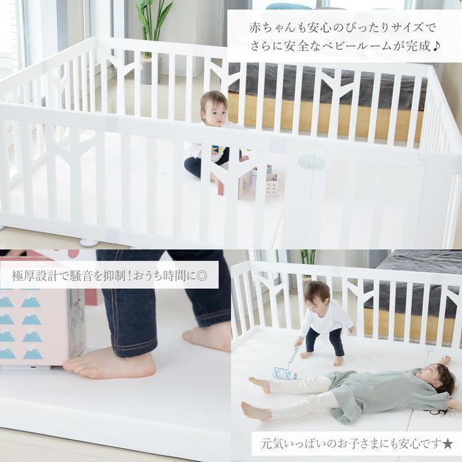 プレイマット 折りたたみ バーチマット クッションマット 防水 ベビーサークル マット 子供 ベビーマット 厚手 フロアマット 床 床暖房対応 マット zemzem zem80 マット 5×4cm