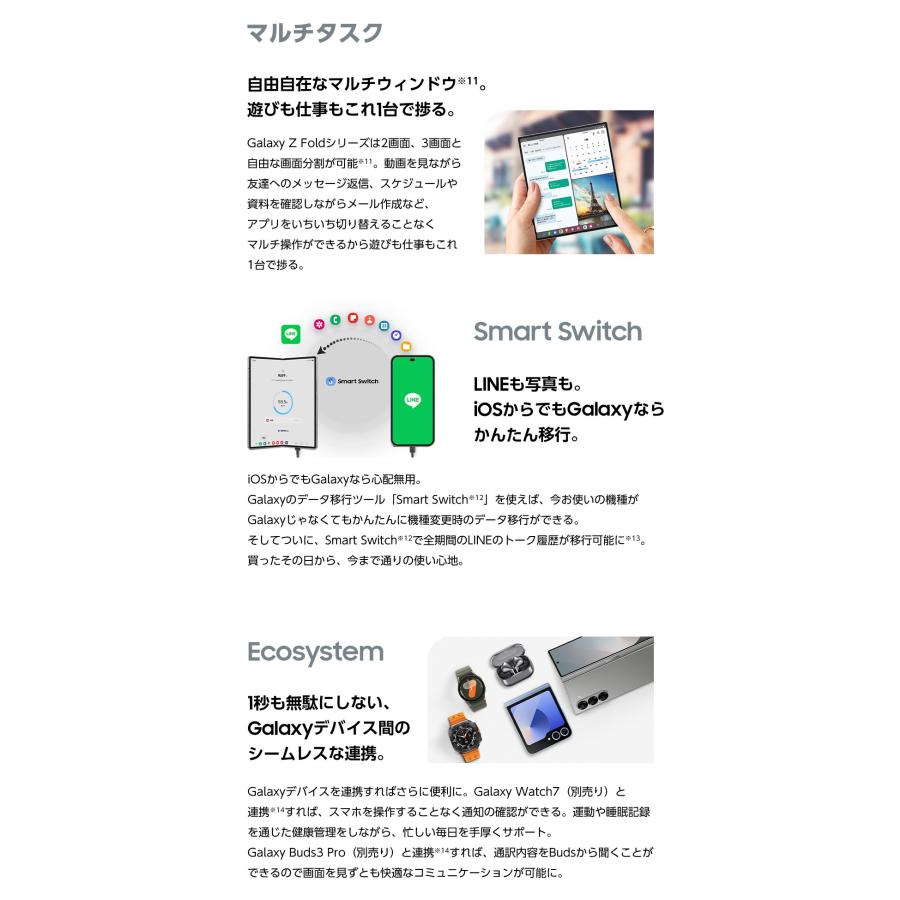 Galaxy 「新品・未開封品」SIMフリー Z Fold6 Silver Shadow SM-F956Q