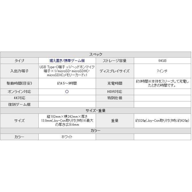 Nintendo Switch 「未使用品」任天堂 (有機ELモデル) ホワイト [HEG-S