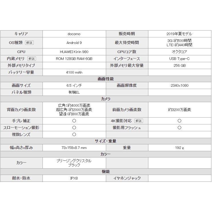 HUAWEI P30 「新品 未使用品 白ロム」docomo simフリー Huawei Pro hw