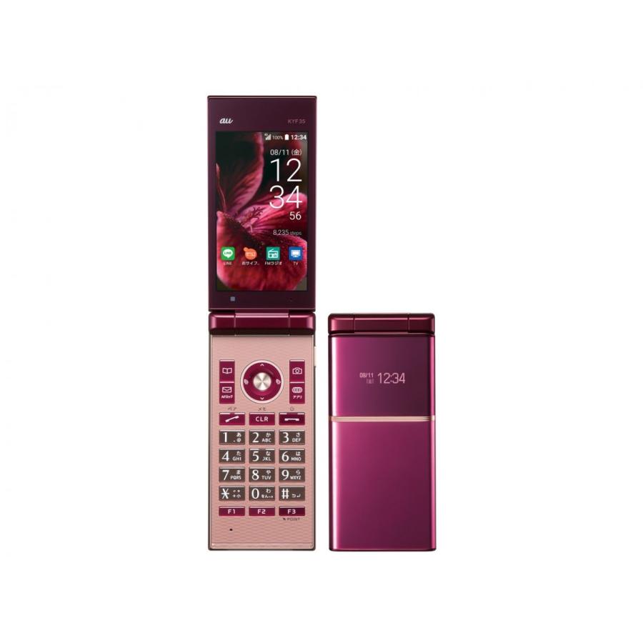 新品 未使用」SIMフリー 利用制限〇 MARVERA KYF35 wine red [auから