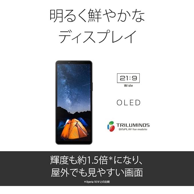 Xperia 「新品 未使用 」 Simフリー Sony 10 V A302SO ブラック
