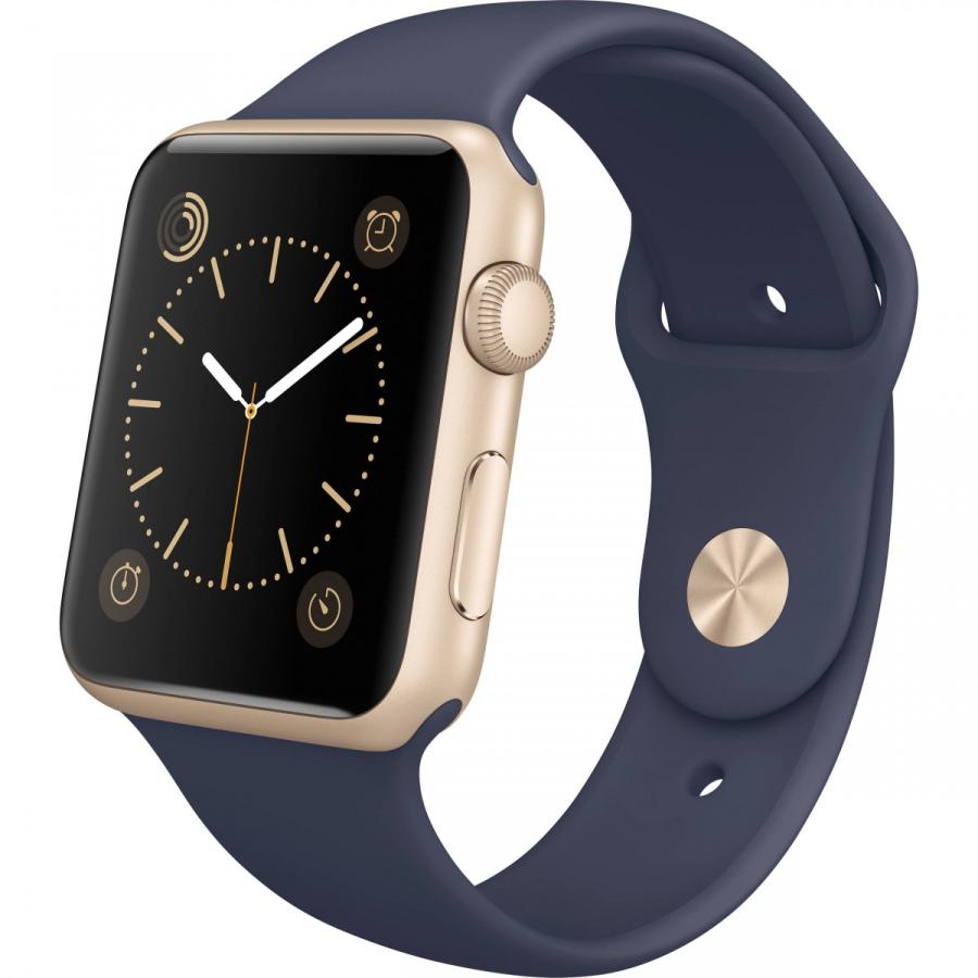 美品 Apple Watch 42mm ゴールド ミッドナイトブルー 国内正規品」未開封 Apple Watch Sport 42mm MLC72J/A [ミッドナイト