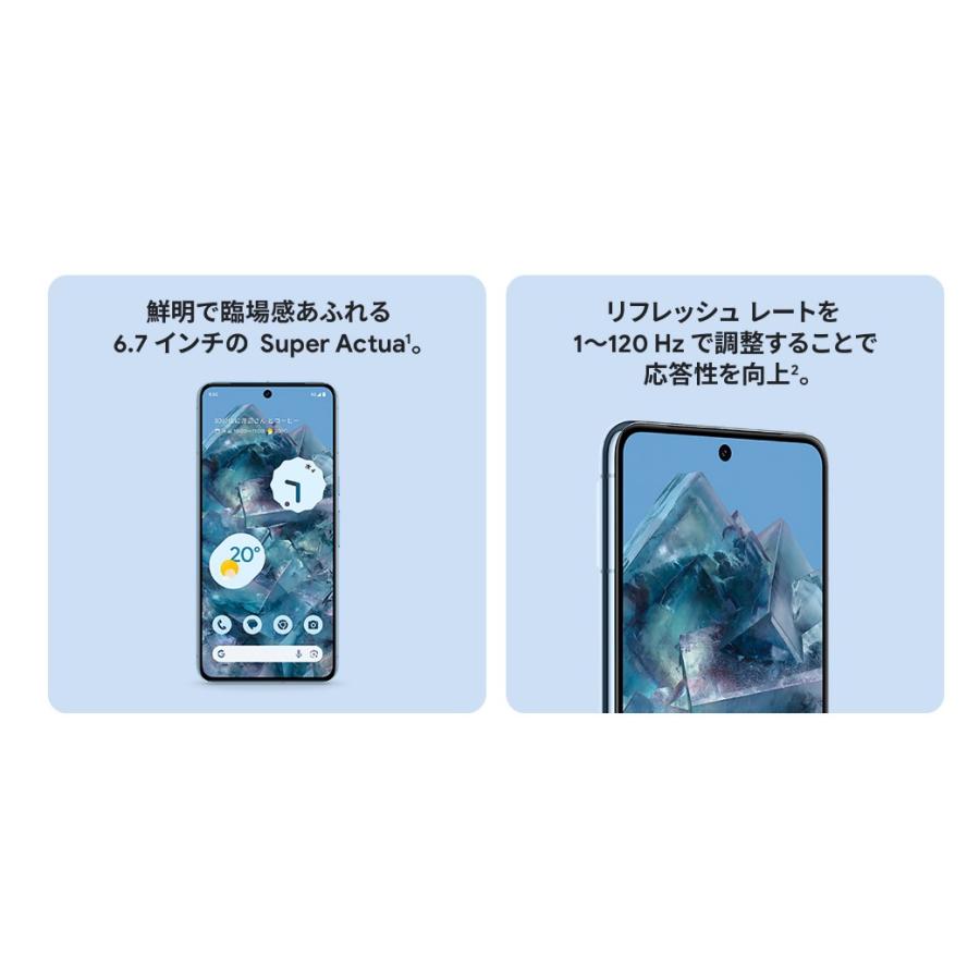 「新品 未使用品 」SIMフリー Google Pixel 8 Pro 128GB ※赤ロム保証 [モデル:GE9DP][Obsidian][Porcelain][Bay]｜quality-shop｜06