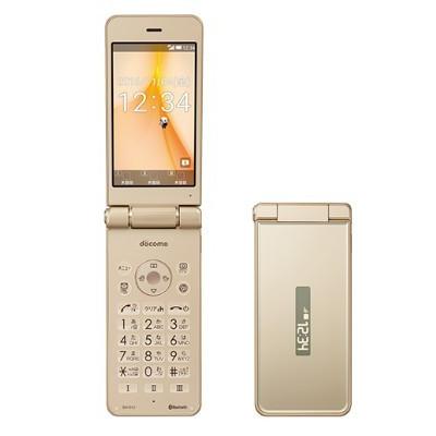 新品 未使用品 」 docomo SH-01J gold ゴールド[折りたたみ][ガラケー