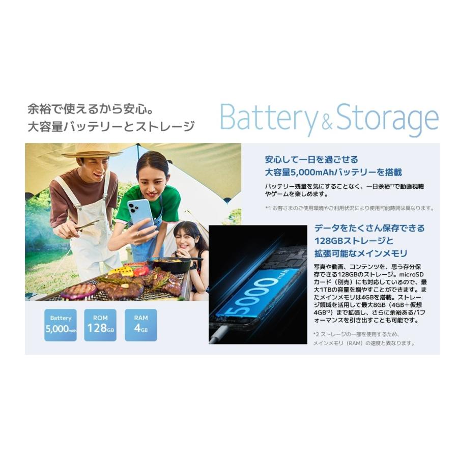 「新品 未使用品 白ロム」 SIMフリー Xiaomi Redmi 12 5G XIG03 [4GB+128GB][AU/UQからSIMロック解除済][シャオミ]｜quality-shop｜07