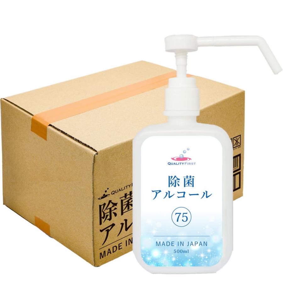 除菌アルコール75　シャワーポンプタイプ 500ml 20本入り |  | 01