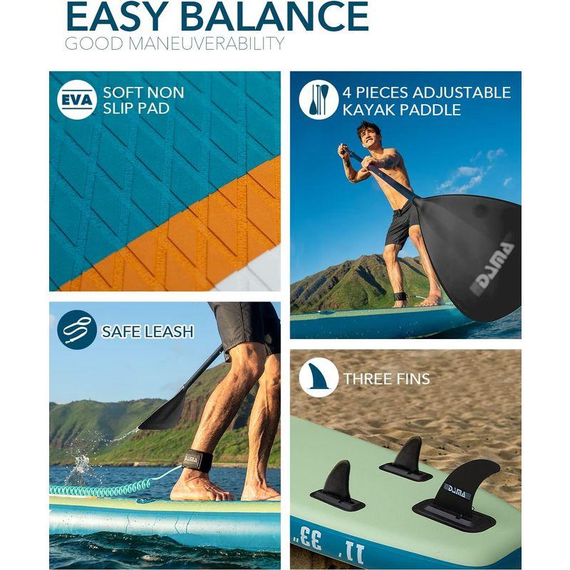 即購入可★ DAMA sup スタンドアップパドルボード，サップボード，さっぷボード，パドルボードポンプ、フローティング調節可能なアルミパドル、ヨガボー 【NA6182545007】(22263円)