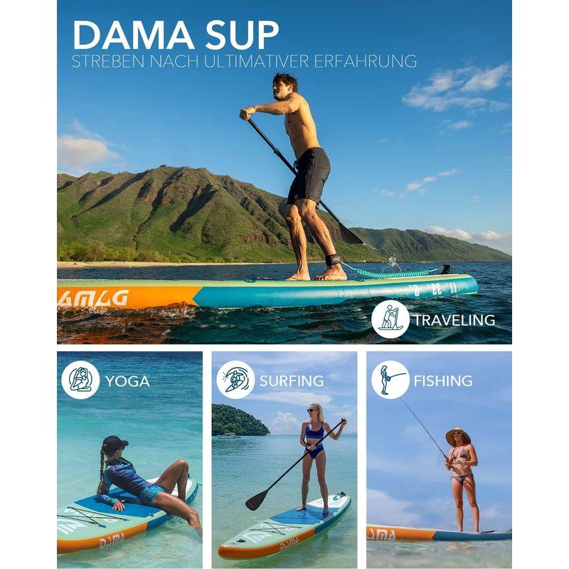 即購入可★ DAMA sup スタンドアップパドルボード，サップボード，さっぷボード，パドルボードポンプ、フローティング調節可能なアルミパドル、ヨガボー 【NA6182545007】(22263円)