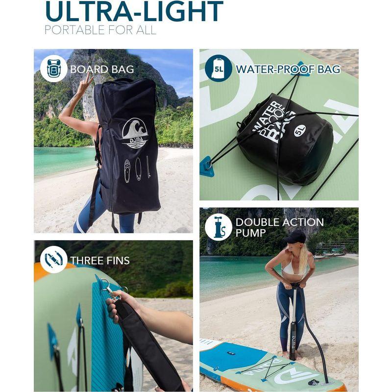 即購入可★ DAMA sup スタンドアップパドルボード，サップボード，さっぷボード，パドルボードポンプ、フローティング調節可能なアルミパドル、ヨガボー 【NA6182545007】(22263円)