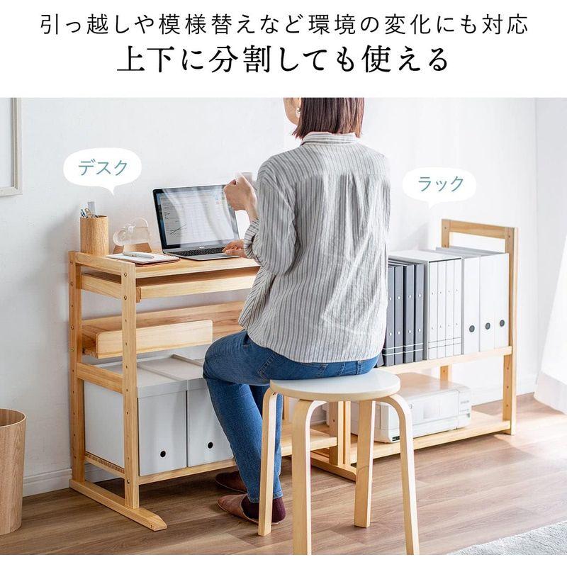 イーサプライ パソコンラック ローデスク 天然木ラック パソコンラック パソコンデスク分割ラック 幅760mm 奥行490mm EZ1-DE パソコンラック ローデスク 天然木ラック パソコンデスク分割ラック 幅760mm 奥行490mm EZ1 　 天板