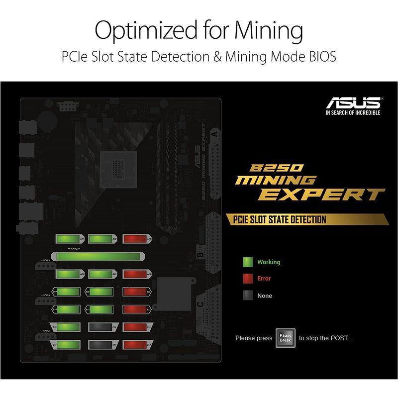 新規コロナ感染 マザーボード ASUS Intel B250 搭載 LGA1151対応 B250 MINING EXPERT ATX