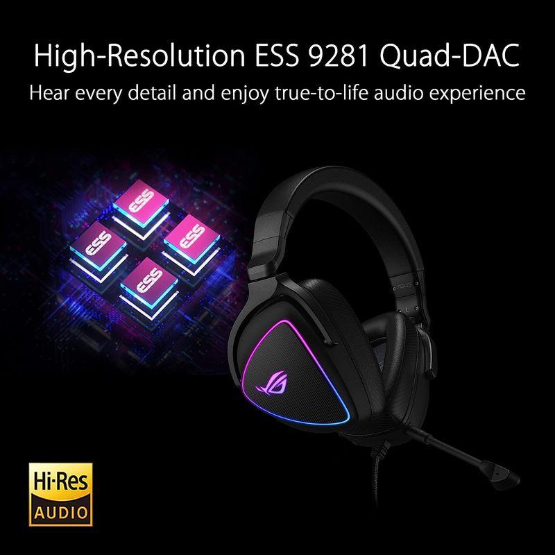 ゲーミングヘッドセット ASUS ROG Delta S Lightweight USB-C gaming headset with AI noise-cancel｜qualityfactory｜05