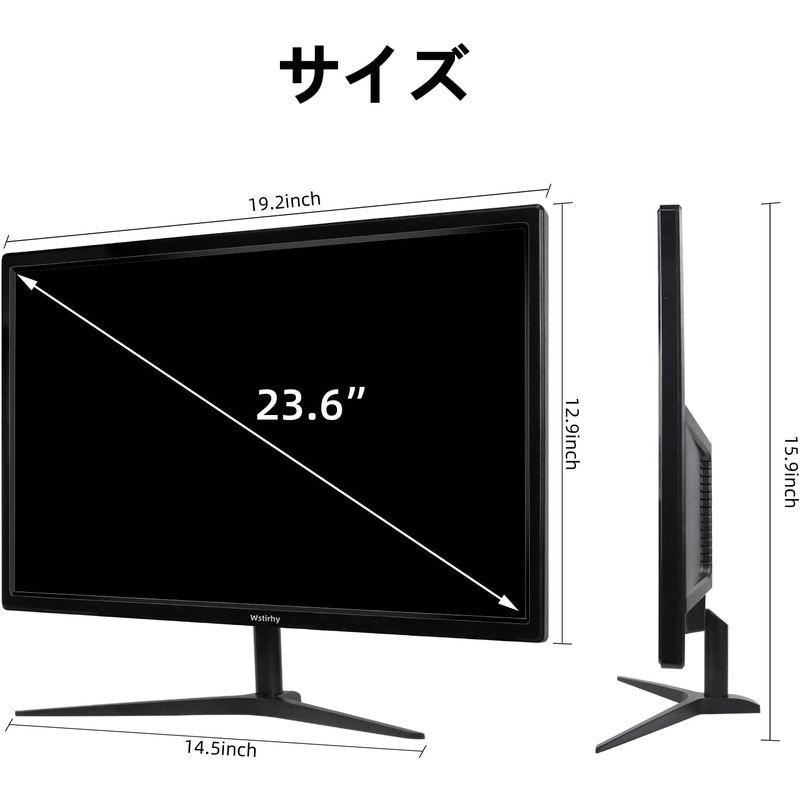 ゲーミングモニター Wstirhy 24 インチ フル HD ディスプレイ (23.6インチ/Full HD/TN/144Hz/2ms/小さ ゲーミングモニター インチ フル HD ディスプレイ 6インチ/Full 〔 〕