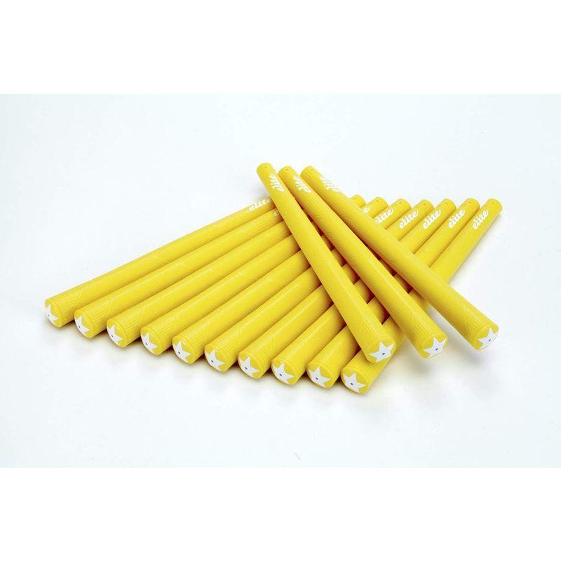 ゴルフグリップ elitegrips (エリートグリップ) ゴルフ グリップ A50 STAR 13本セット アシッドイエロー バックライン無し A50 STAR elitegrips エリートグリップ ゴルフ グリップ 13本セット アシッドイエロー 0mm