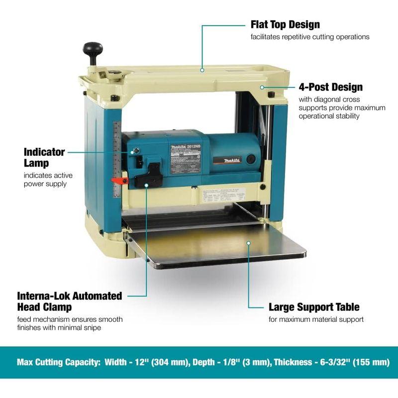 電気カンナアクセサリ マキタ(Makita) 自動カンナ 替刃式 定盤固定分決め専用 304mm 2012NB｜qualityfactory｜04