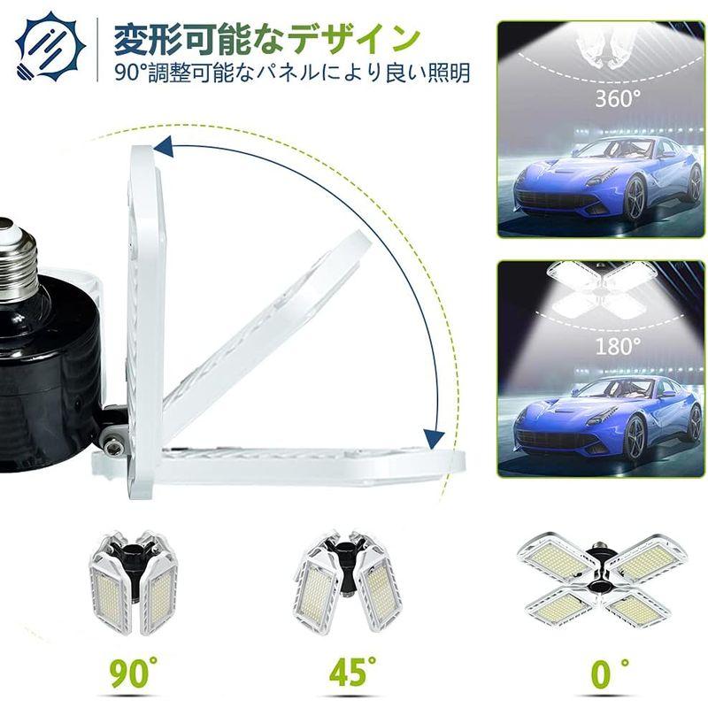 照明器具 LEDライト ガレージライト100w 作業灯 ペンダントライト 屋内 352個のLED ビーズ 10000lm E26 変形可能 電球 天井｜qualityfactory｜06