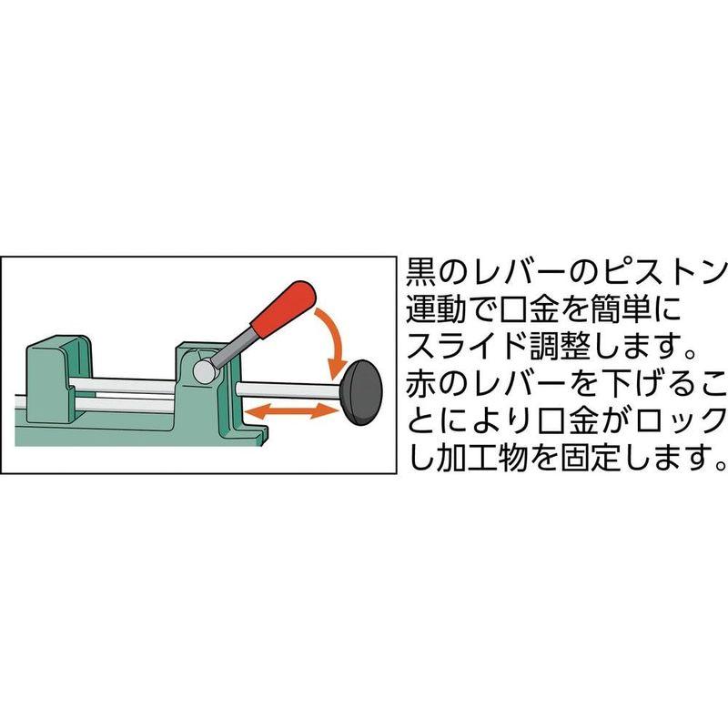 工具　TRUSCO(トラスコ)　クイックグリップバイス　75mm　FQ-75　F型