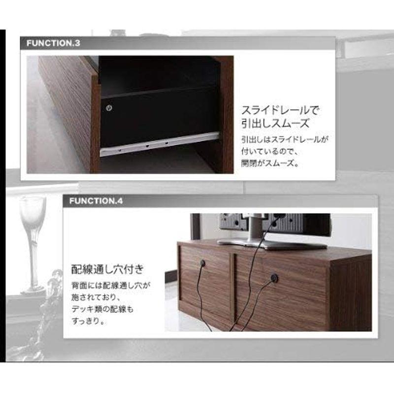 SEMI-TU 無駄なしスマート設計 ウォールナット テレビボード 幅120cm テレビ台 ローボード 幅120｜qualityfactory｜09