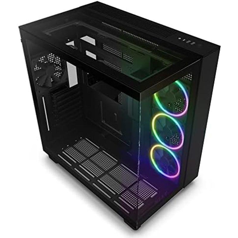 NZXT H9 Flow 2層構造 ミドルタワー PCケース Black CM-H91FB-01 CS8576｜qualityfactory｜12