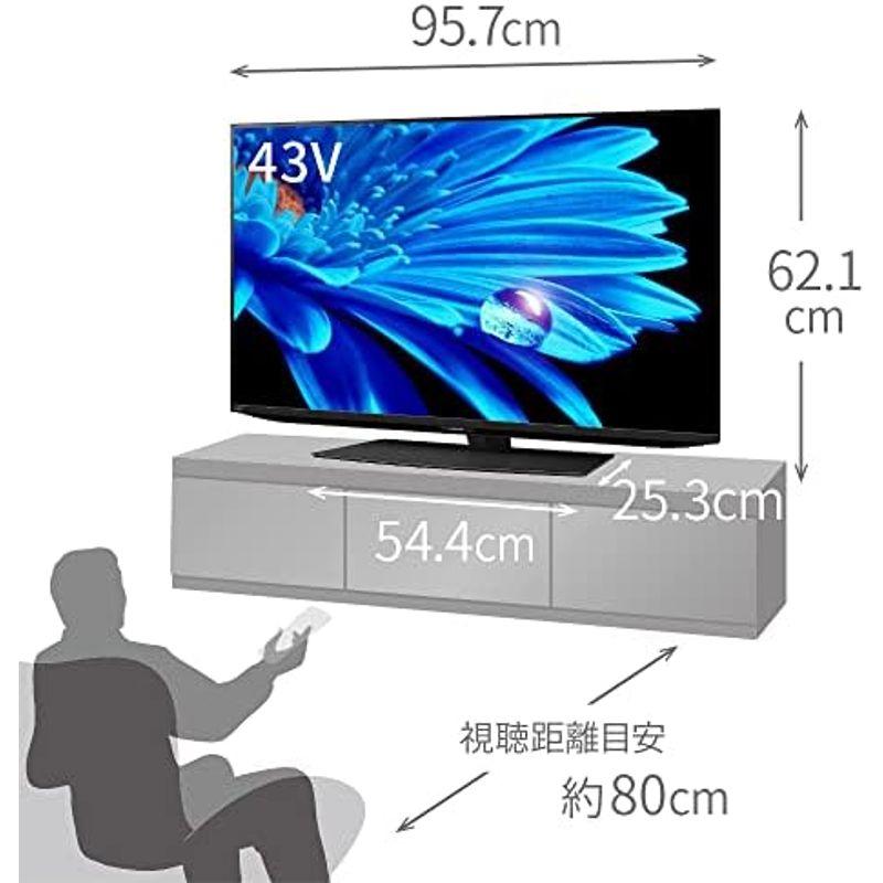 シャープ 43V型 4K 液晶 テレビ AQUOS 4T-C43FN2 N-Blackパネル 新AI Google TV (2023年モデル｜qualityfactory｜04