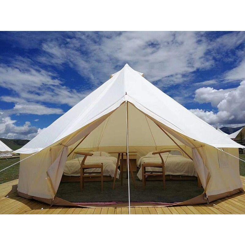 Safari Camping 屋外4シーズン防水3/4/5/6 meterオックスフォードベルテントbell tent (白いオックスフォー