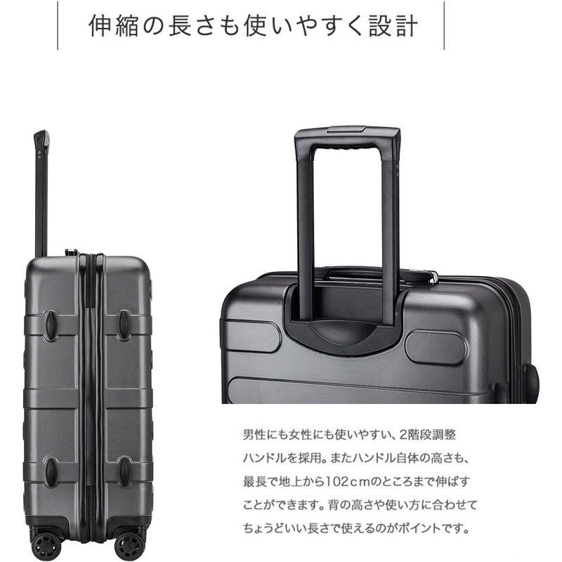 (ヴィヴィシティ) スーツケース キャリーバッグ キャリーケース 機内持込可 大容量 大型軽量 8輪 静音 TSAロック搭載 100%PC｜qualityfactory｜06
