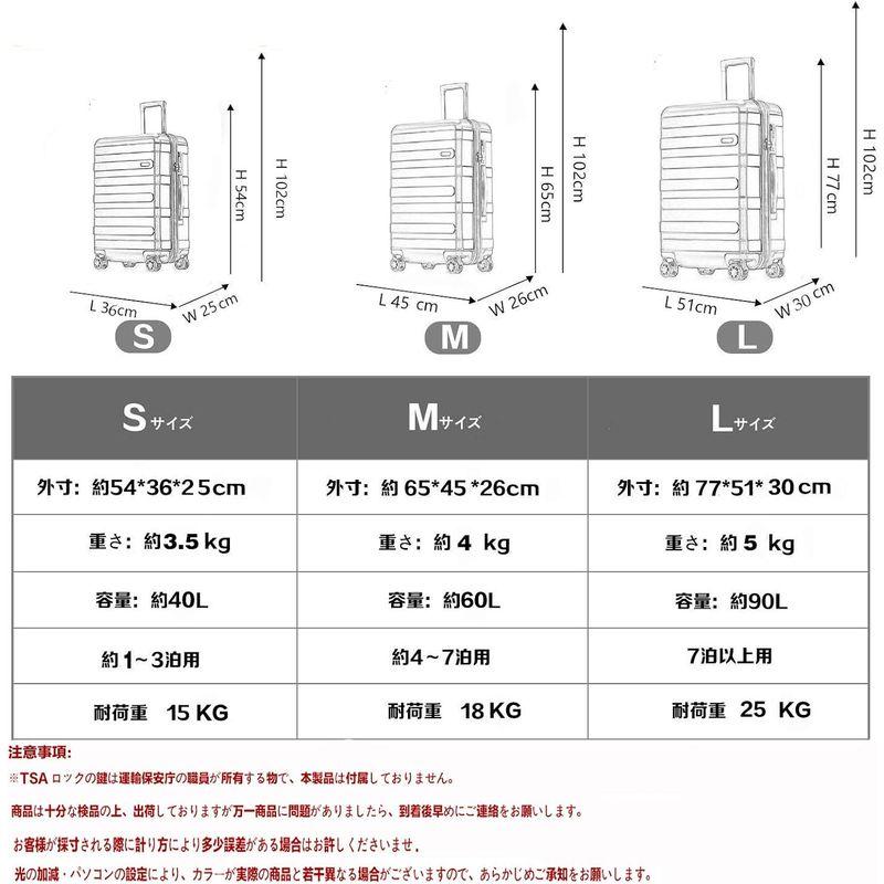 (ヴィヴィシティ) スーツケース キャリーバッグ キャリーケース 機内持込可 大容量 大型軽量 8輪 静音 TSAロック搭載 100%PC｜qualityfactory｜02