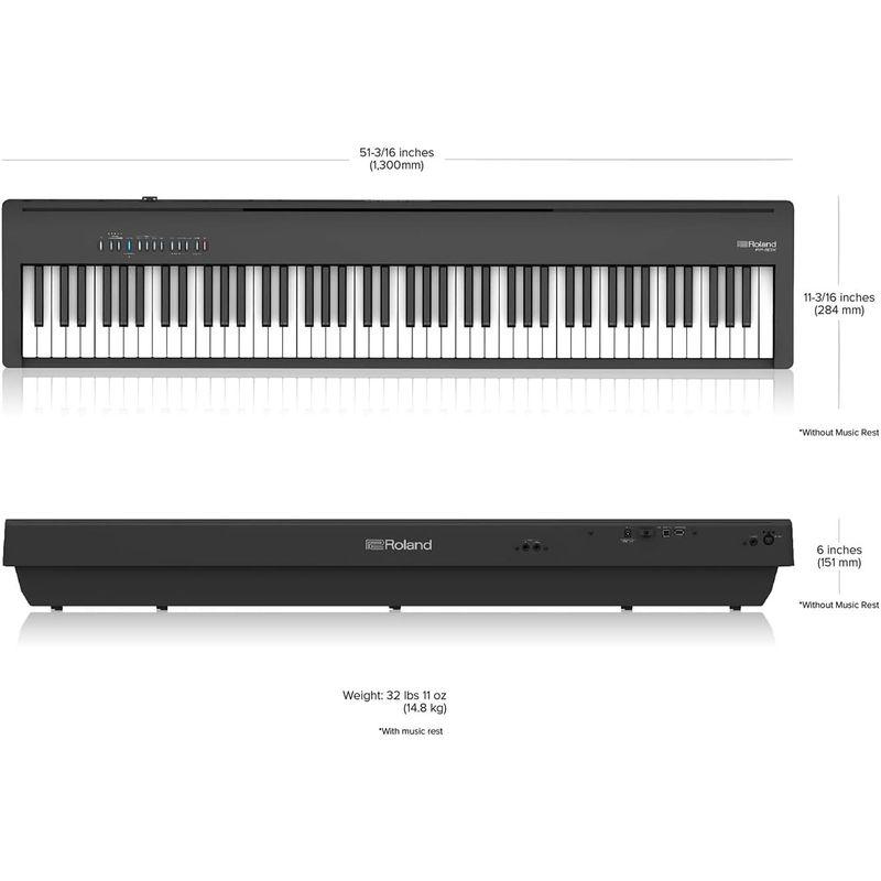 Roland ローランド 電子ピアノ デジタルピアノ ポータブル 88鍵盤 グランドタッチ FP-30X (1年保証, BK ブラック)｜qualityfactory｜07