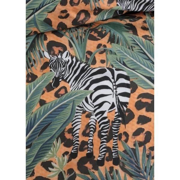 掛け布団カバーセット Logan and Mason ジャングル ゼブラ レオパード アニマル柄プリントがとっても素敵な ベッドカバーセット