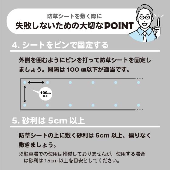 防草シート 1m × 50m （標準タイプ） ピン プレゼント 除草シート 雑草