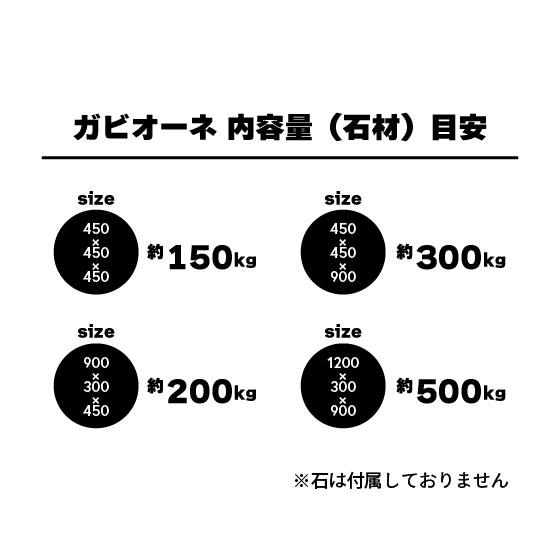 ガビオーネ 450 × 900 GABIONE ガビオン 蛇籠 蛇篭 ストーンボックス