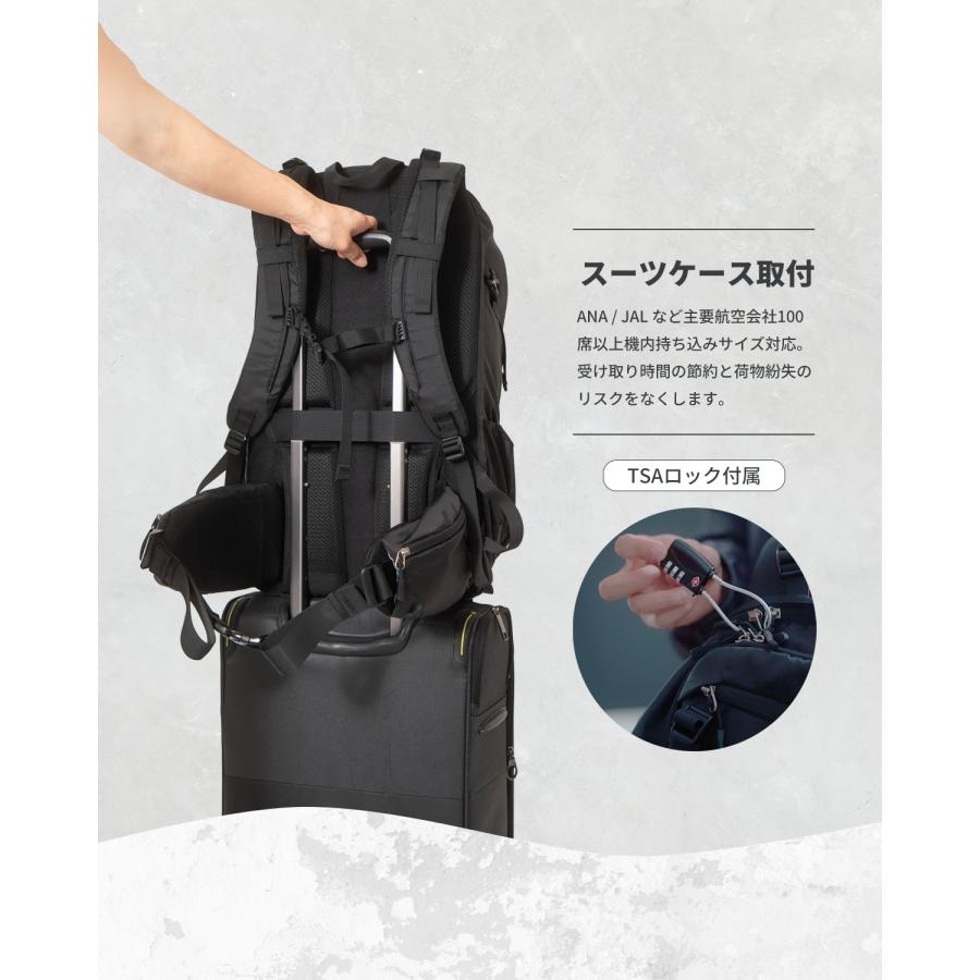 Tryptics トラベル バックパック リュック アドベンチャー 40L 大容量