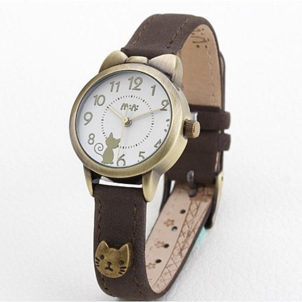 腕時計 レディース 猫 ねこ 猫時計 キャット かわいい おしゃれ 上品 10代 代 30代 ファッションウォッチ 防水 ギフト プレゼント 0061 Watch Ladies Mini Pretty Cat Blown Quart2 通販 Yahoo ショッピング