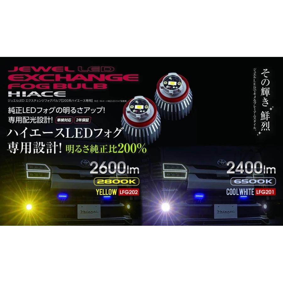 ☆Valenti ヴァレンティ ジュエルLEDエクスチェンジフォグバルブ200系7型ハイエースLEDフォグ専用☆ | ヴァレンティ