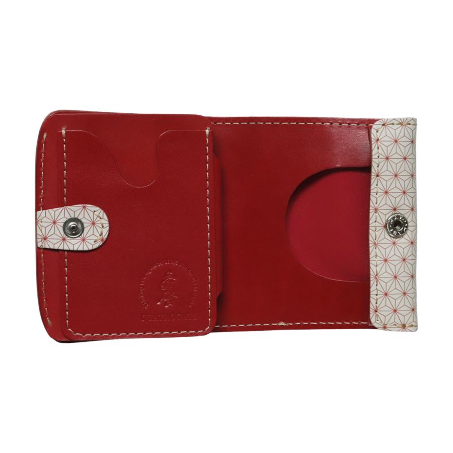 小さいふ コンチャ クアトロガッツ 麻の葉 栃木レザー 小さい財布 お札