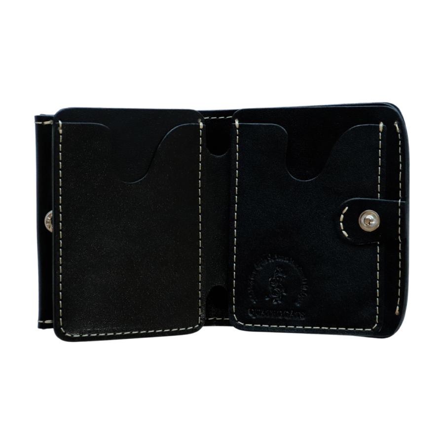 左利き】 小さいふ コンチャ クアトロガッツ 定番BASIC ブラック