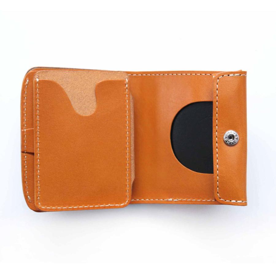 小さいふ コンチャ クアトロガッツ 定番BASIC キャメル 栃木レザー