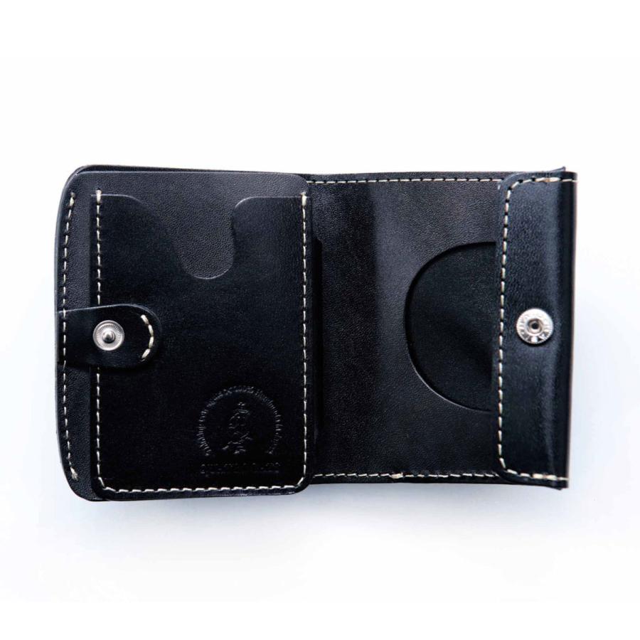 小さいふ コンチャ クアトロガッツ 定番BASIC ブラック 栃木レザー