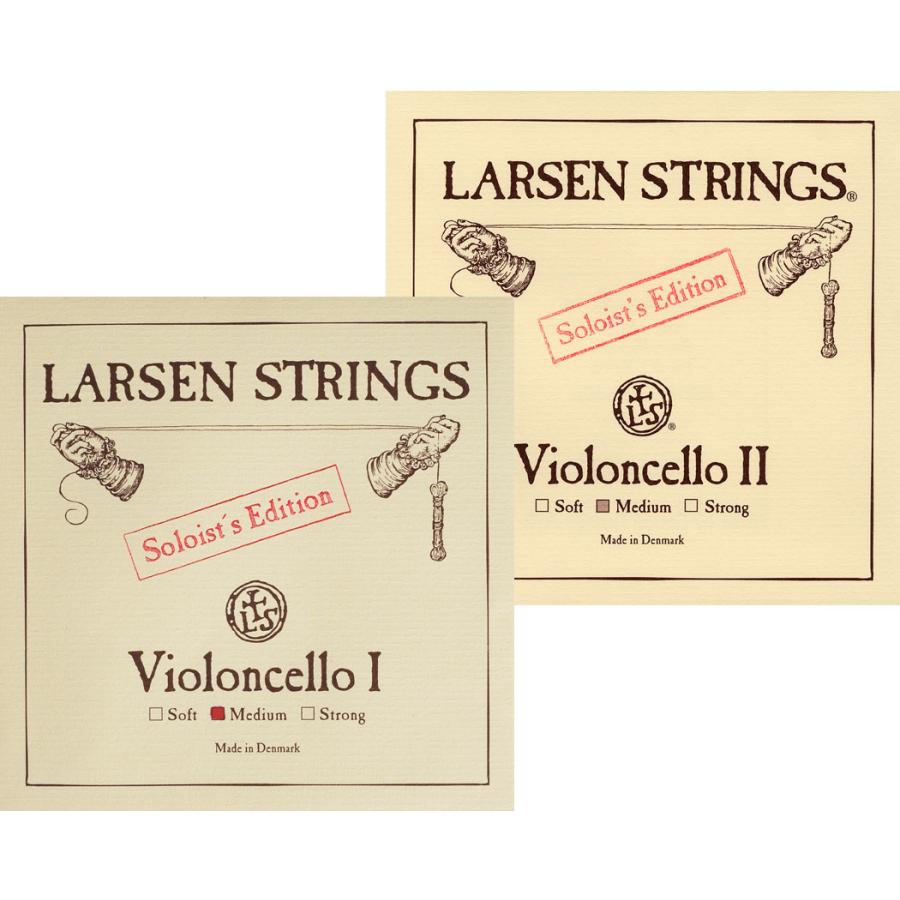 Larsen celloラーセン　新品・未使用チェロ弦 A線 D線 ラーセン チェロ弦 (A線D線ソリストセット) 【ラーセン