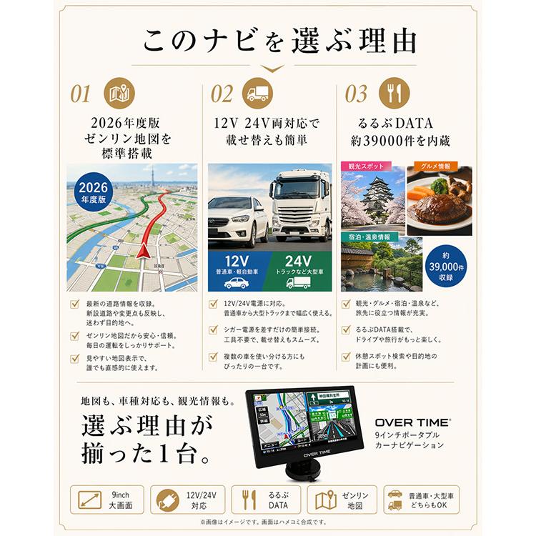 2026年度版地図　9インチカーナビ トラックモード搭載 楽天市場】【期間限定☆特価】2026年度版地図搭載 トラックモード搭載